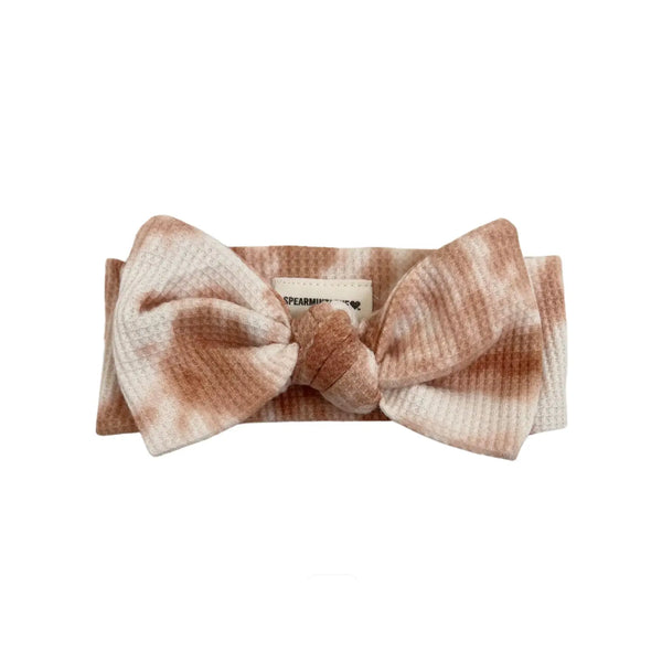 Waffle Knot Bow | Spice Tie Dye - PREORDER