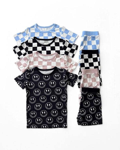 Bamboo Top & Shorts Set | Electric Smiley - PREORDER