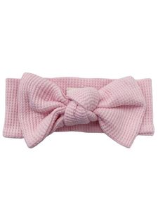 Waffle Knot Bow | Blush - PREORDER