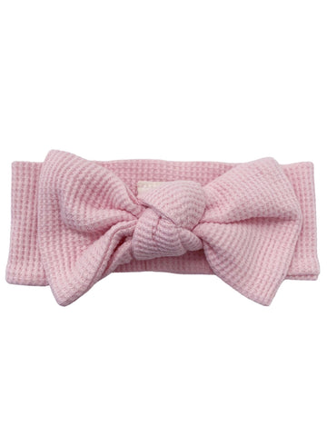 Waffle Knot Bow | Blush - PREORDER