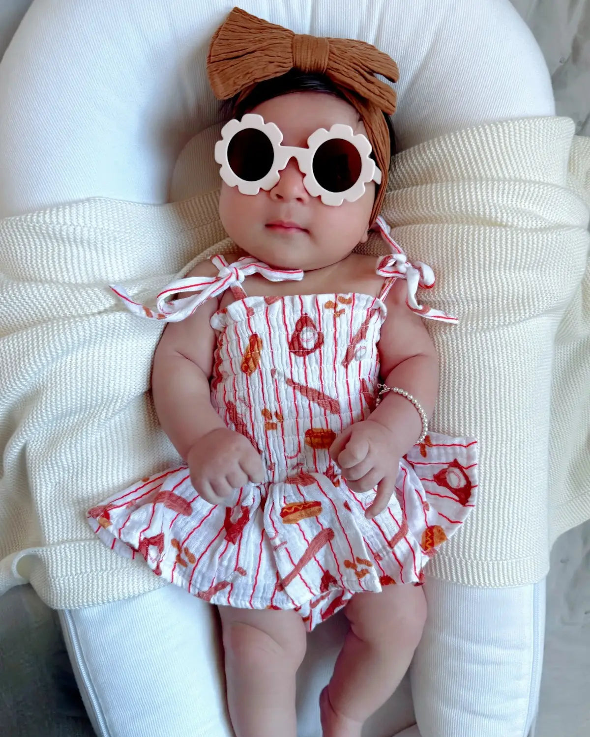 Bubble w/ Skirt Romper | Baseball Game - PREORDER