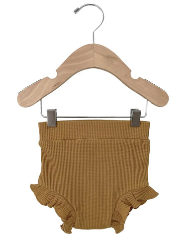 Waffle Ruffle Bloomer | Honey - PREORDER