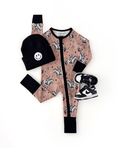 Bamboo Zip Romper | Desert Cowboy - PREORDER