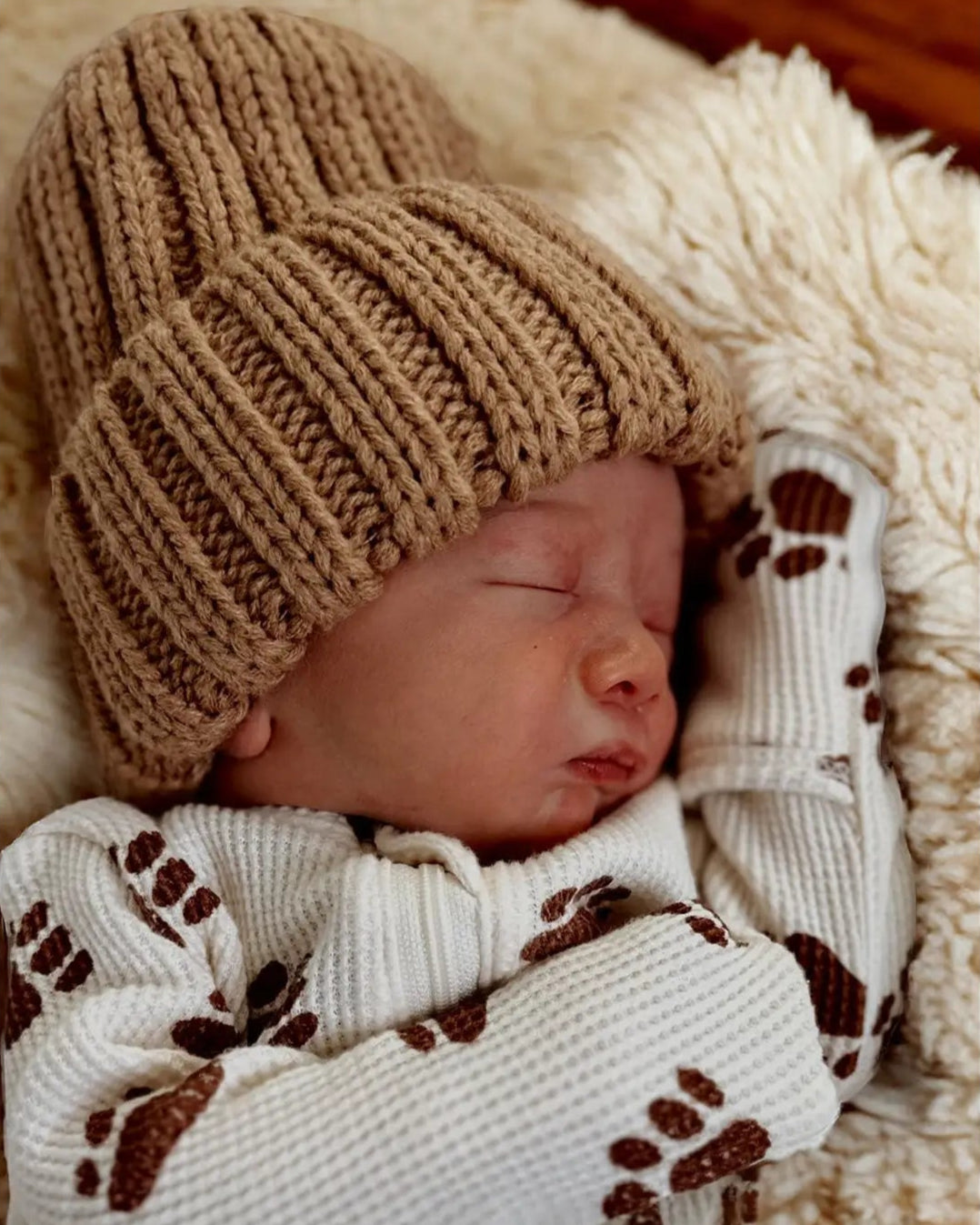 Baby's First Hat | Chunky Knit Tawny - PREORDER