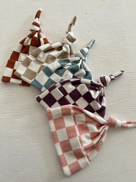 Beanie Hat | Stracciatella Checkerboard - PREORDER