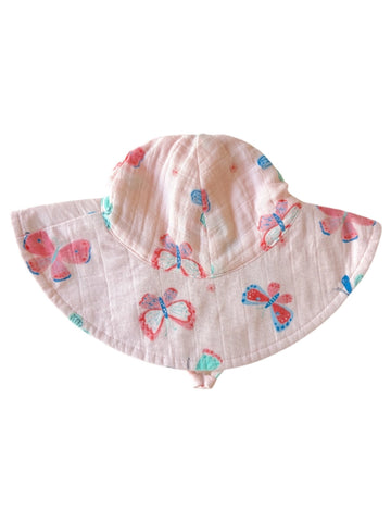 Wide Brim Sunhat | Whimsical Butterflies - PREORDER