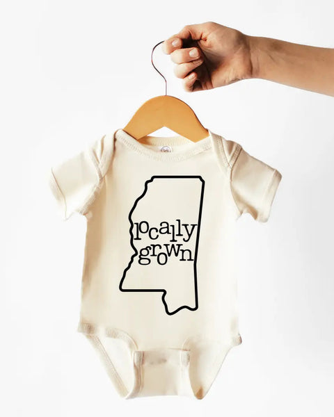 Locally Grown Cotton Bodysuit or Tee | Mississippi - PREORDER