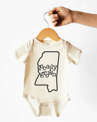 Locally Grown Cotton Bodysuit or Tee | Mississippi - PREORDER