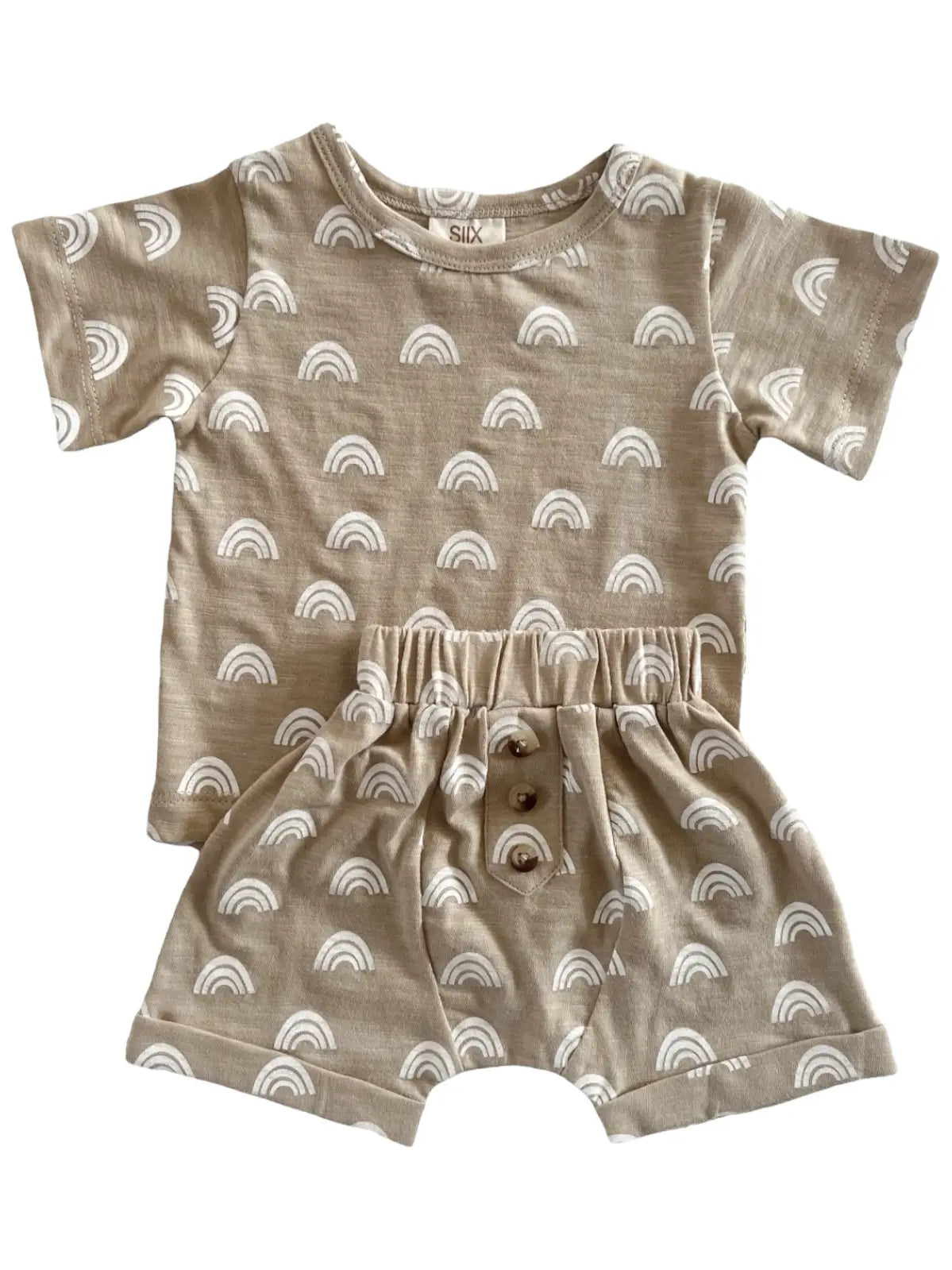 Tank & Shorts Set | Tan Rainbow - PREORDER
