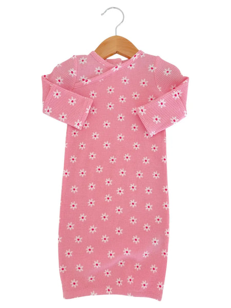 Waffle Gown | Pink Flower - PREORDER