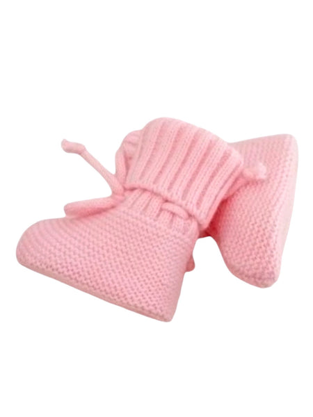 Knit Booties | Pink - PREORDER
