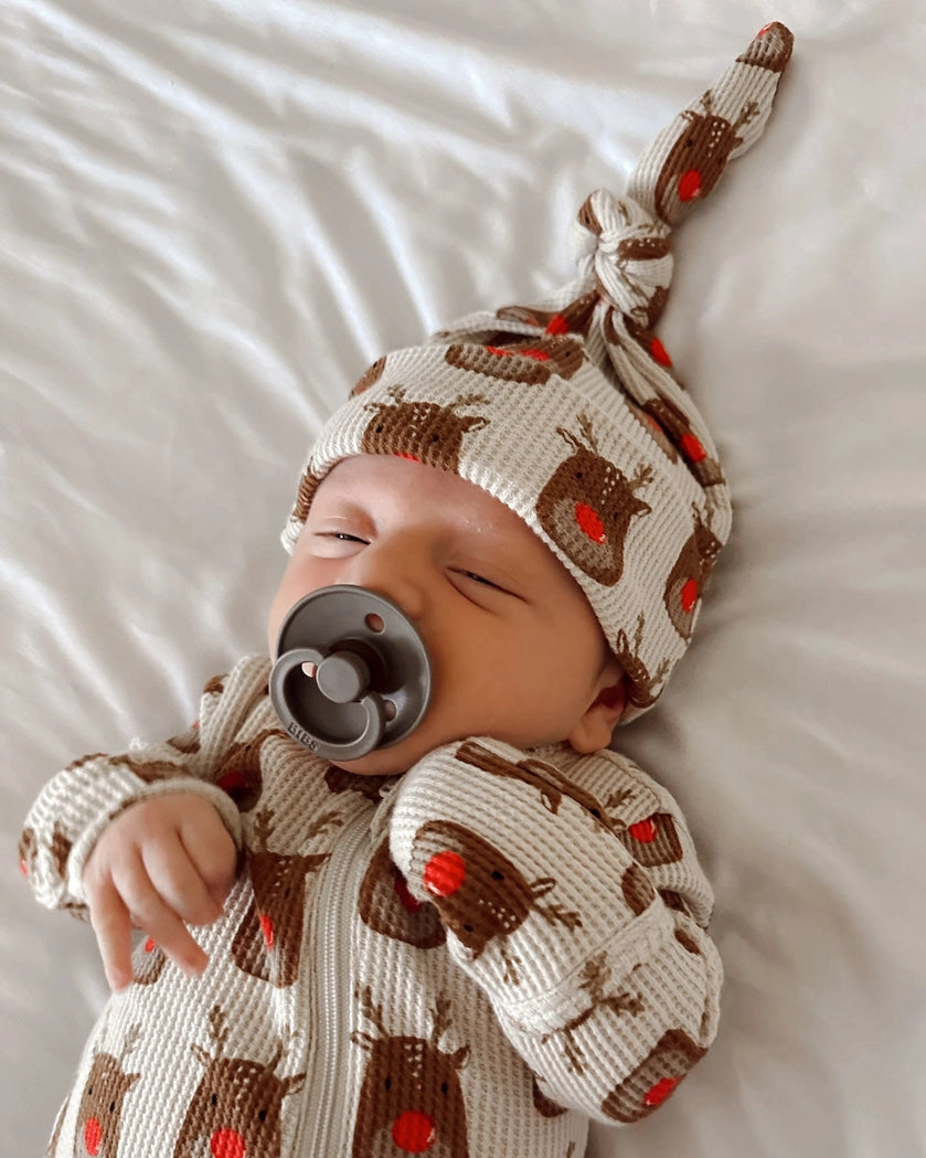 Waffle Knot Beanie | Reindeer - PREORDER