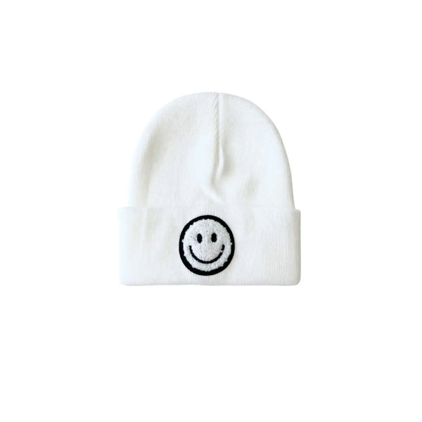 Smiley Beanie | White - PREORDER