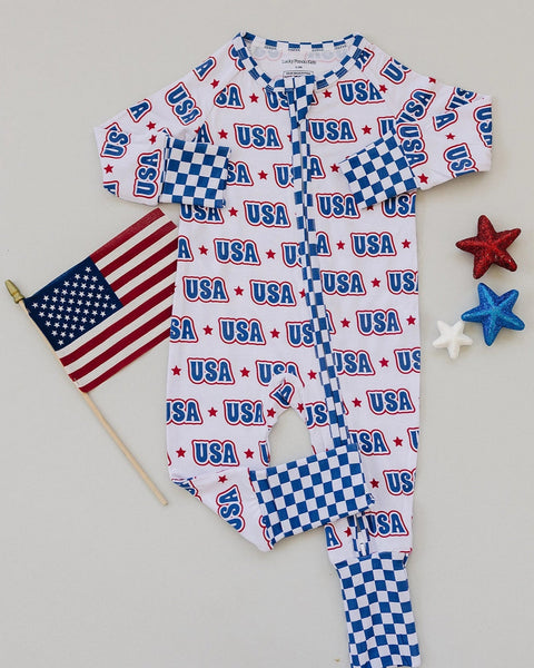 Bamboo Zip Romper | USA - PREORDER