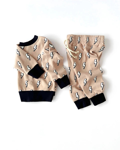 Top & Pants Set | Lightening Bolts - PREORDER