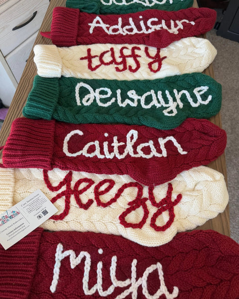 Yarn *CUSTOM* Christmas Stockings | 3 Colors