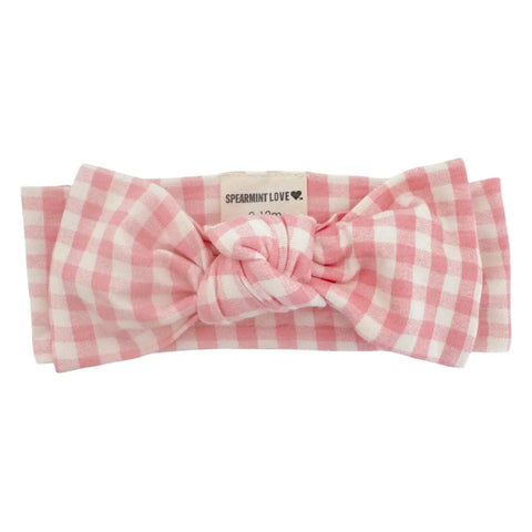 Knot Bow | Pink Gingham - PREORDER