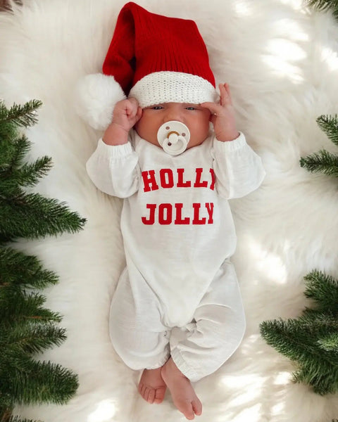 Long Sleeve Jumpsuit | Holly Jolly - PREORDER