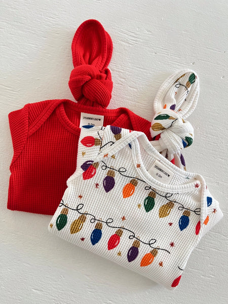 Waffle Gown | Christmas Lights - PREORDER