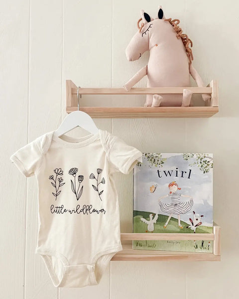 Cotton Bodysuit or Tee | Little Wildflower - PREORDER