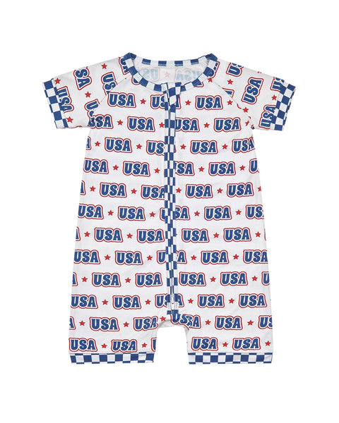 Bamboo Shorty Romper | USA - PREORDER