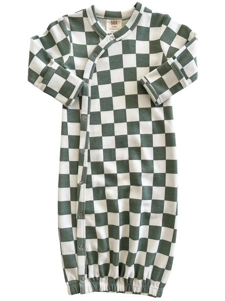 Gown | Matcha Milkshake Checkerboard - PREORDER