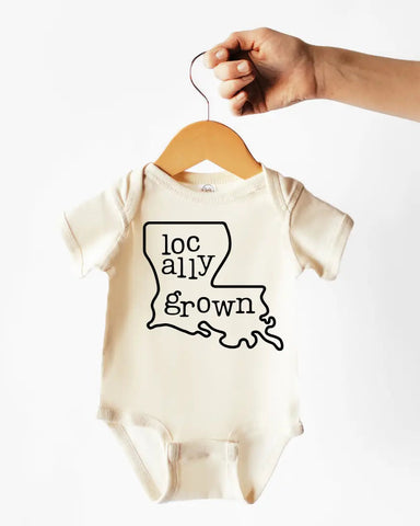 Locally Grown Cotton Bodysuit or Tee | Lousiana - PREORDER