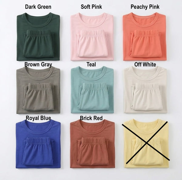 Print *CUSTOM* Bamboo Top & Shorts Set | 15 Colors - PREORDER