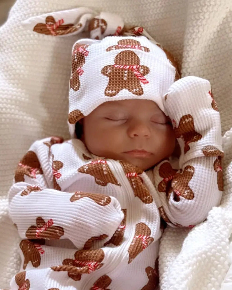 Waffle Knot Beanie | Gingerbread Man - PREORDER