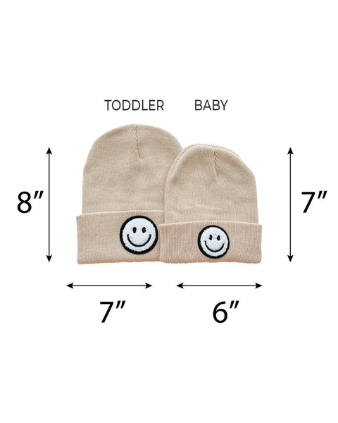 Smiley Beanie | Beige - PREORDER