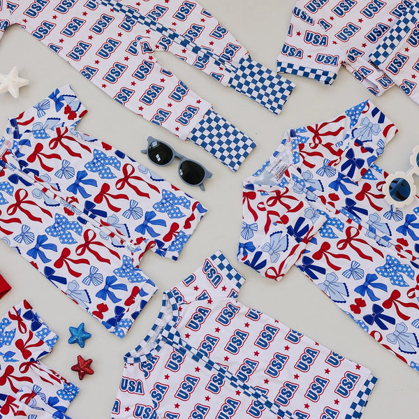 Bamboo Shorty Romper | USA - PREORDER