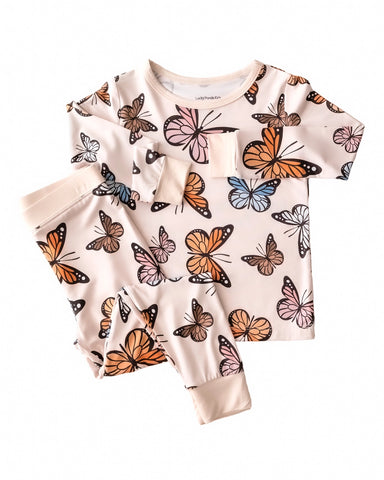Bamboo Top & Pants Set | Butterflies - PREORDER