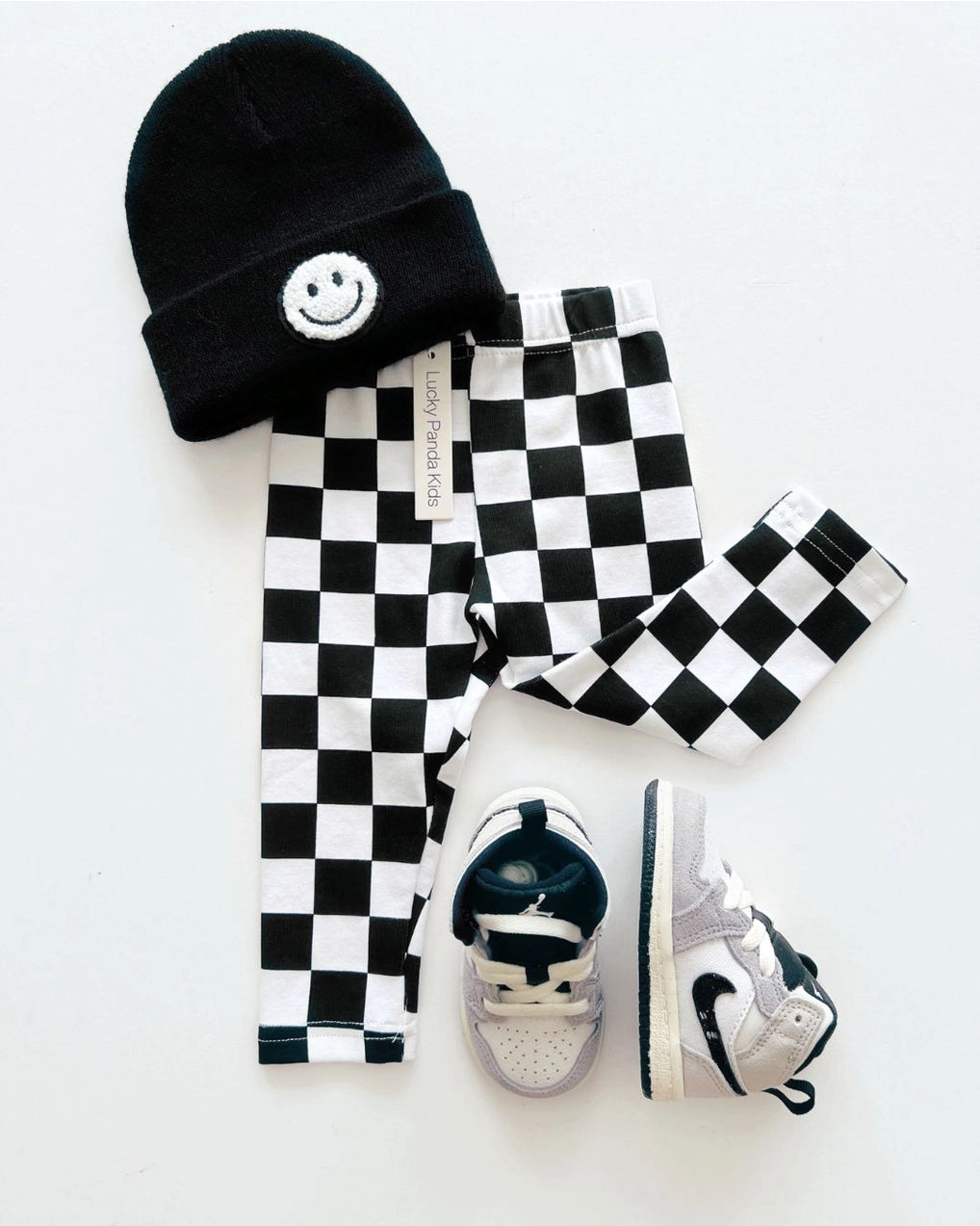 Checkered Leggings | Black - PREORDER