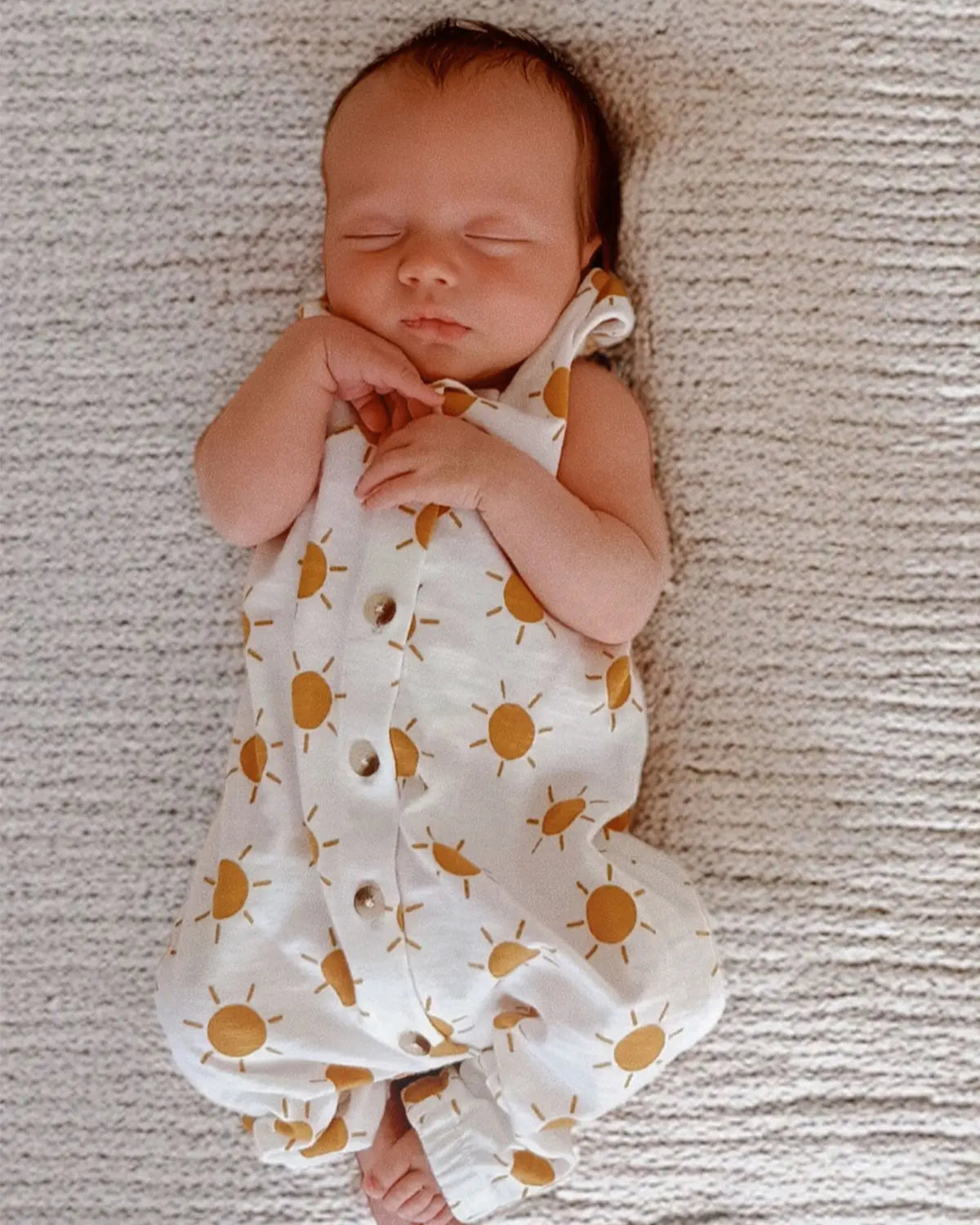 Tank Button Pants Romper | Sunshine - PREORDER