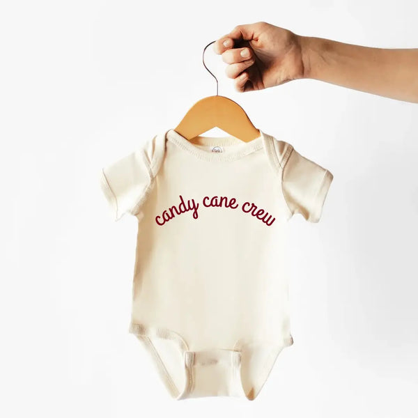 Cotton Bodysuit or Tee | Candy Cane Crew - PREORDER