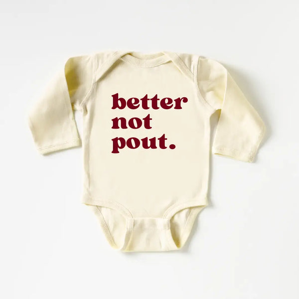 Cotton Bodysuit or Tee | Better Not Pout - PREORDER