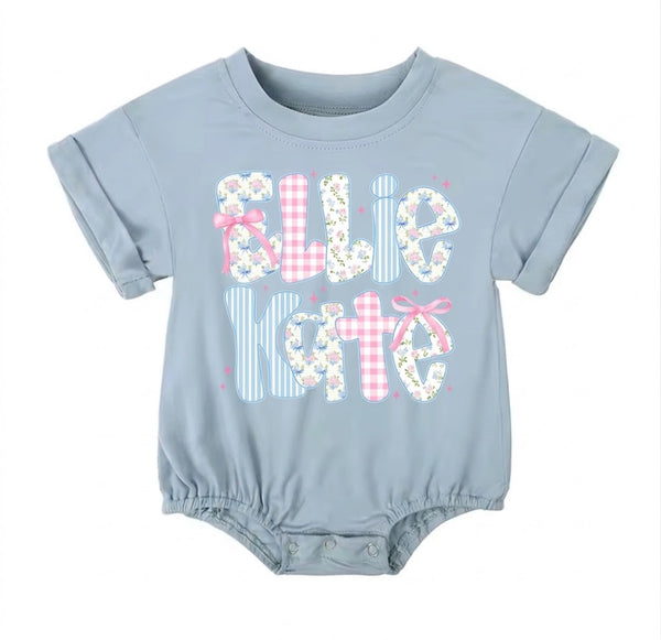 Print *CUSTOM* Bamboo Bubble Romper | 10 Colors - PREORDER