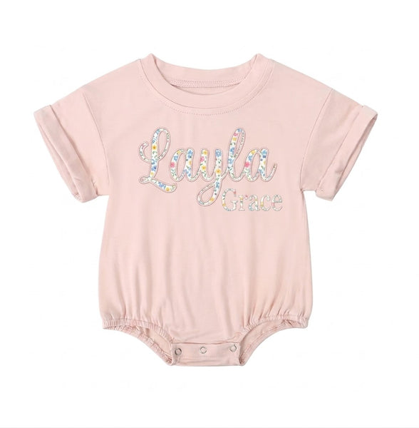 Print *CUSTOM* Bamboo Bubble Romper | 10 Colors - PREORDER