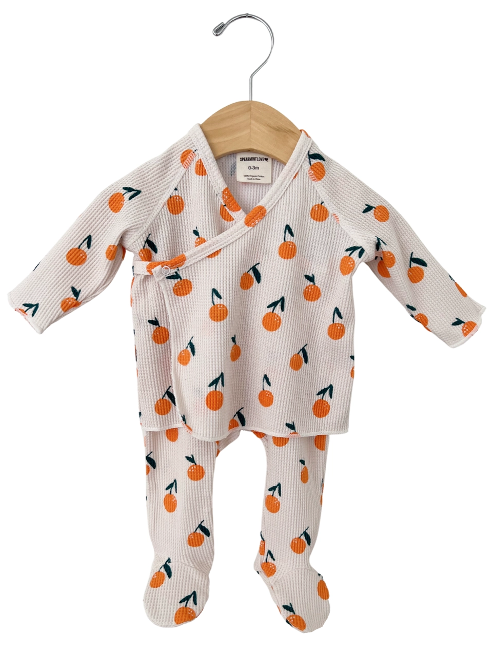 Waffle Kimono & Pant Set | Oranges - PREORDER