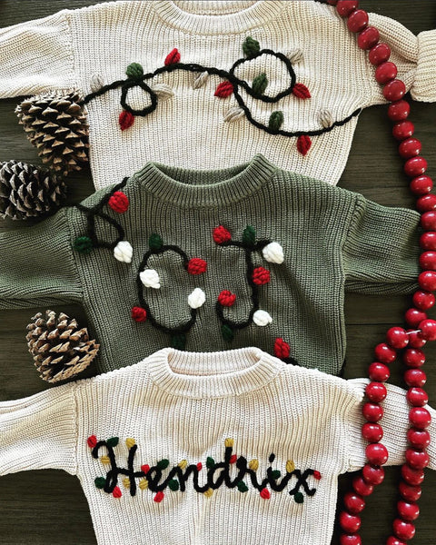 Yarn *CUSTOM* Christmas Chunky Knit Sweater | 11 Colors