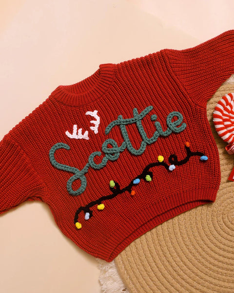 Yarn *CUSTOM* Christmas Chunky Knit Sweater | 11 Colors