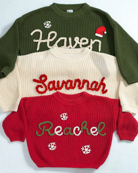 Yarn *CUSTOM* Christmas Chunky Knit Sweater | 11 Colors