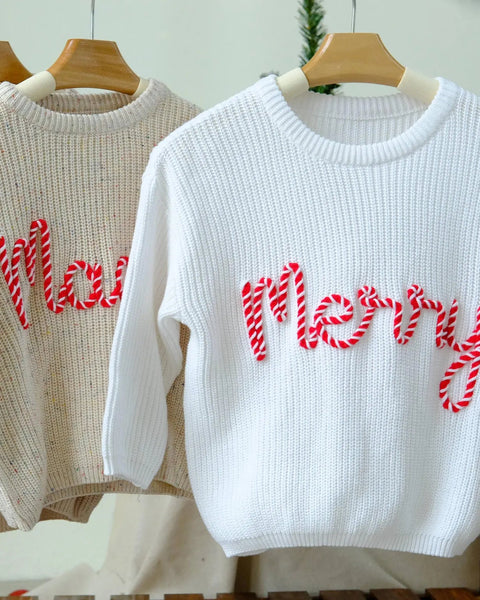 Yarn *CUSTOM* Christmas Chunky Knit Sweater | 11 Colors