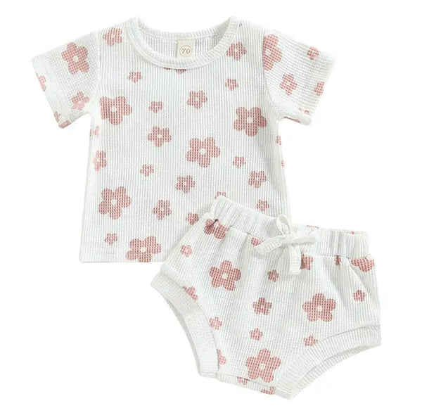 Floral Waffle Outfits (3 Colors) - PREORDER