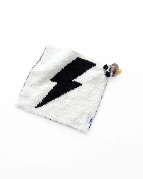 Lightening Bolt Plush Lovey | Black - PREORDER