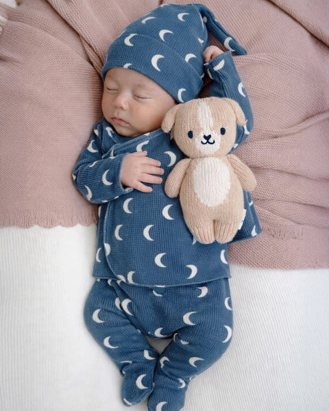 Waffle Kimono & Pant Set | Midnight Moon - PREORDER