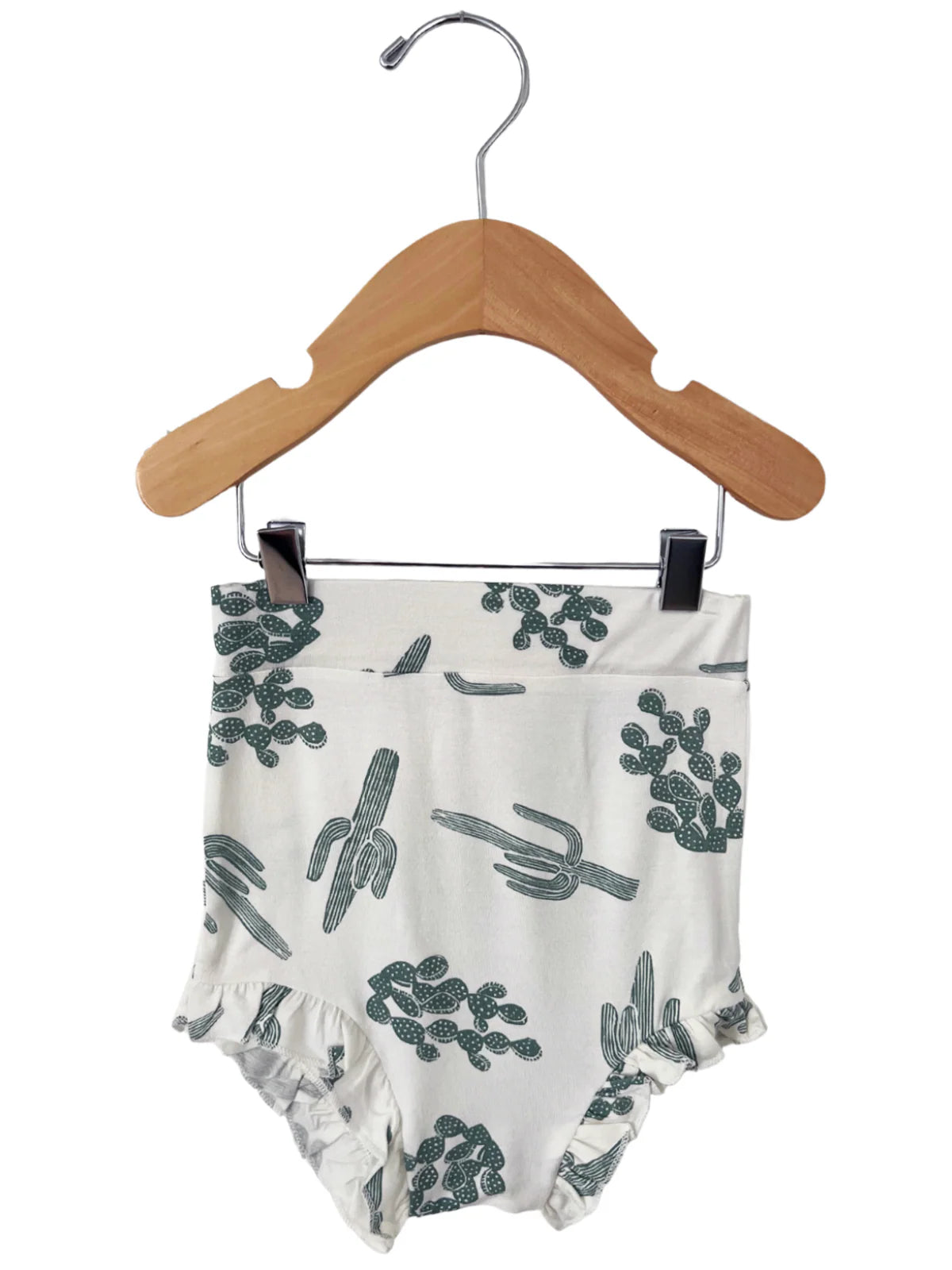 Waffle Ruffle Bloomer | Green Cactus - PREORDER