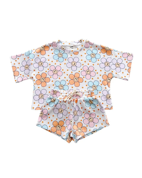 Top & Shorts Set | Ditzy Daisy - PREORDER