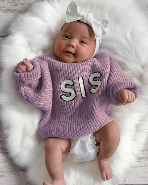 SIS Knit Sweater | Lavender - PREORDER