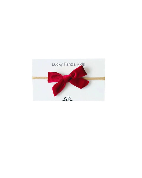Velvet Bow Headband | 3 Colors - PREORDER